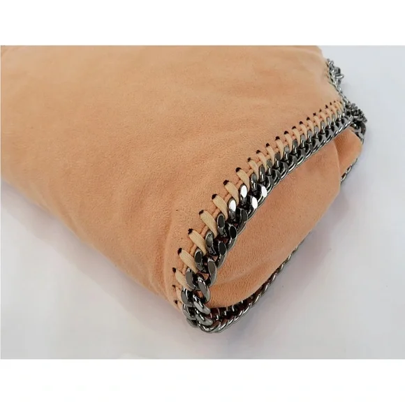 Stella McCartney Peach Shoulder Bag with Chain Trim - Picture 8 of 16